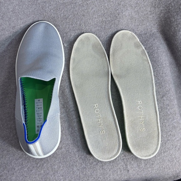 ROTHY’s Sz 10 The Original Slip-On Loafers Rubber Sole Machine Washable in Grey - Picture 10 of 11